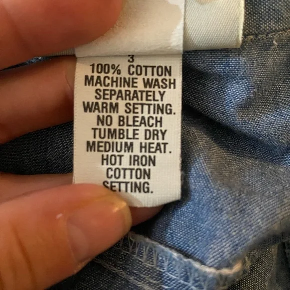 Vintage blue chambray jumpsuit - Picture 11 of 11